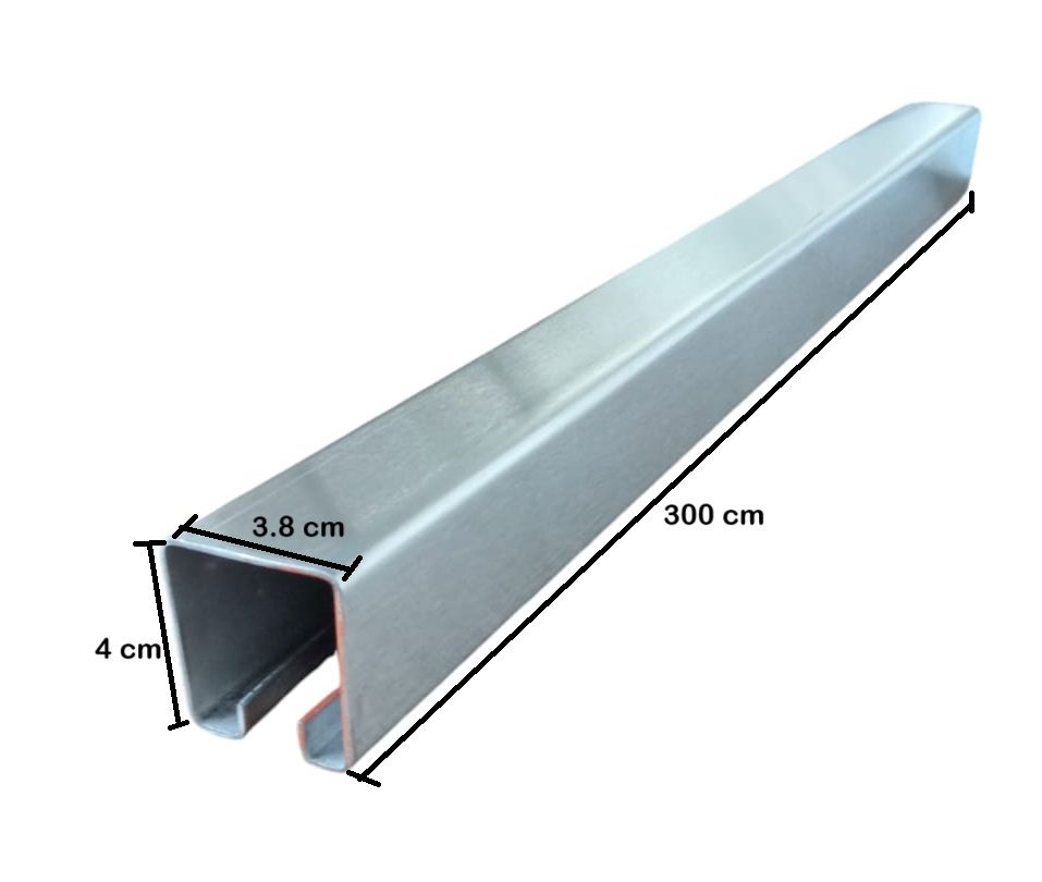 riel de acero inoxidable