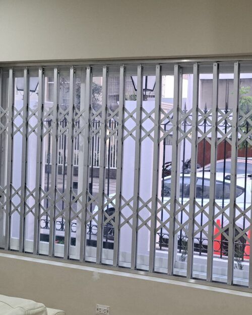 reja plegable de aluminio, reja plegable de ventana