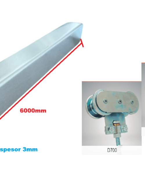riel de acero inoxidable corredera ducasse 700kg